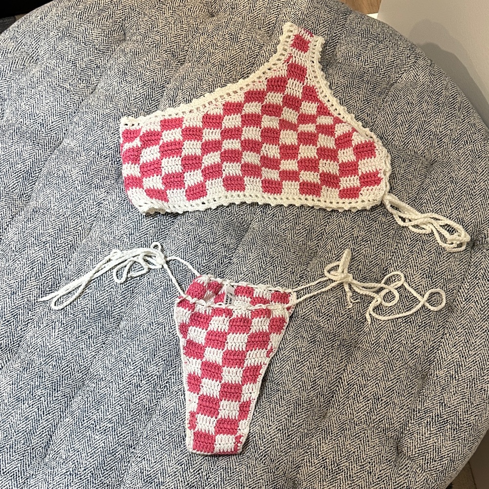 Frankies Bikinis Ingrid Crochet Bikini Set